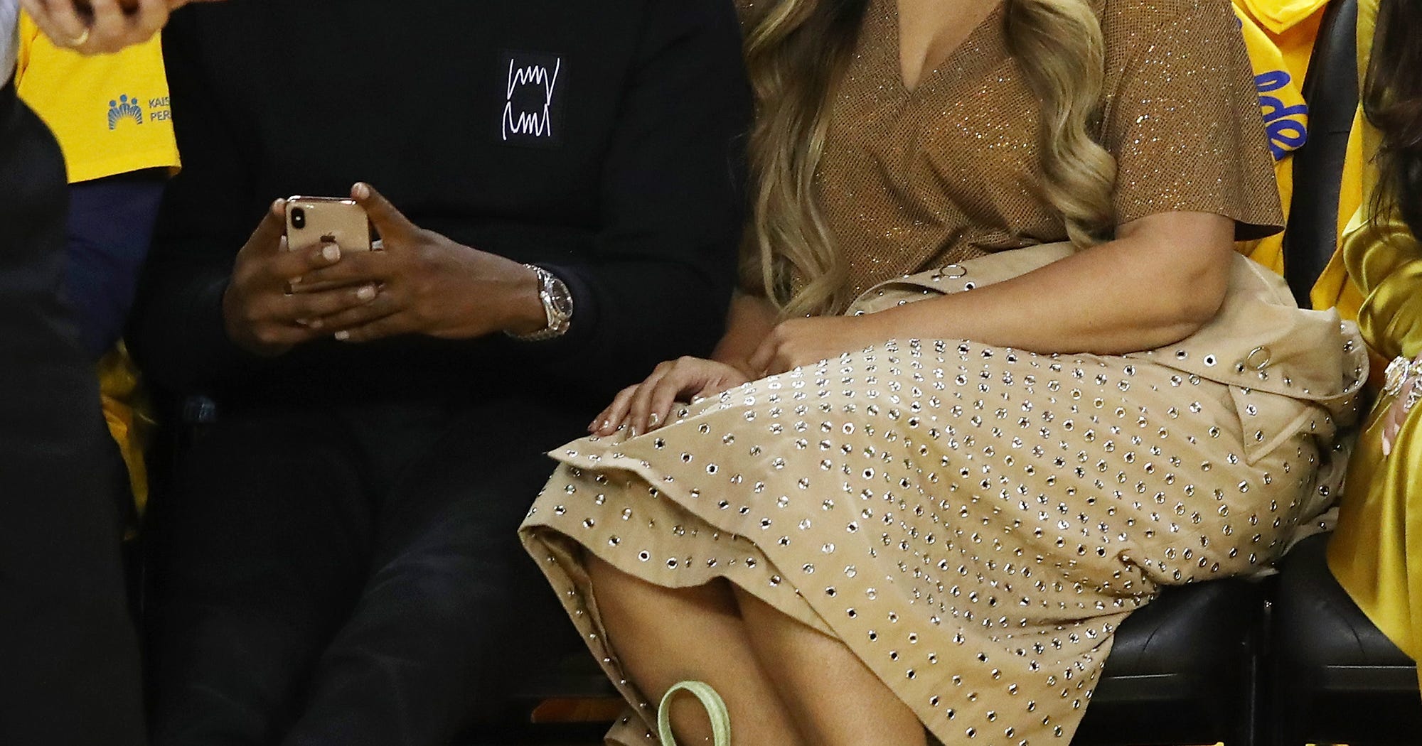 Beyonce Warriors Game 3 Courtside Look Is The Real Star