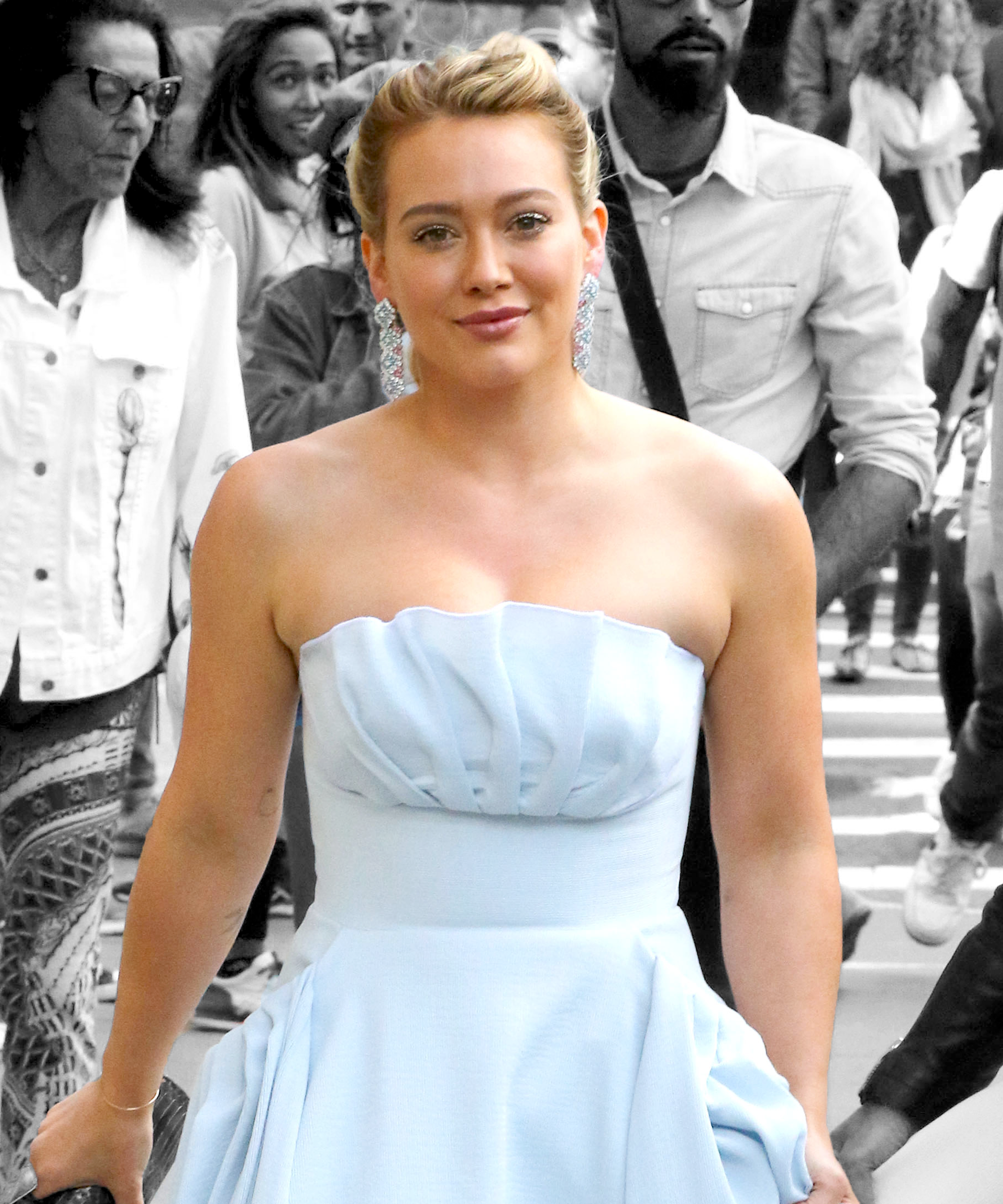 white christmas dresses Hilary Duff A Cinderella Story White Dress Formal Prom Dress  Hoprom