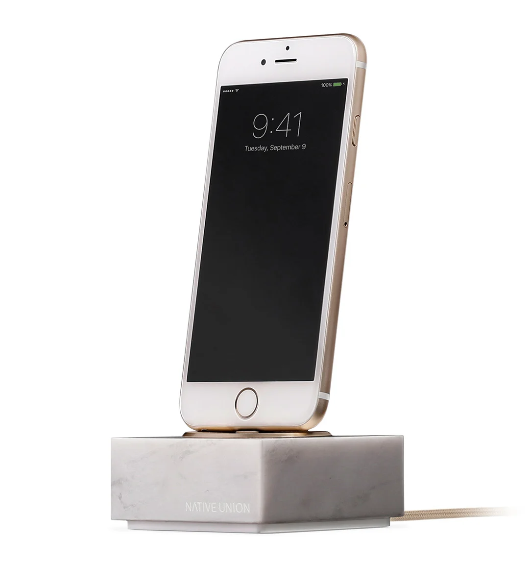 Genuine Marble Charging Dock With Lightning Cable