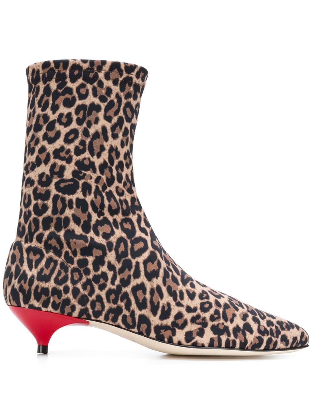 Gia Couture Leopard Print Sock Boots