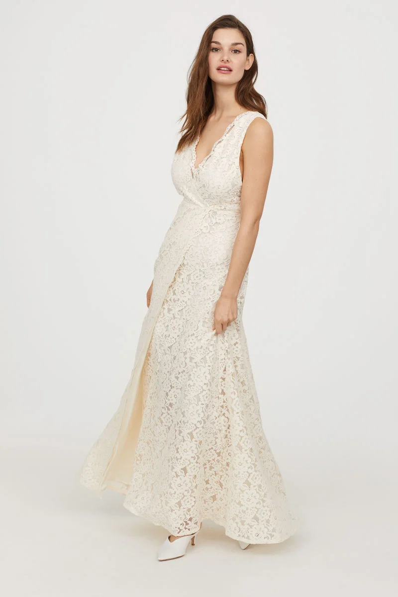 H&amp;M + Long Lace Dress