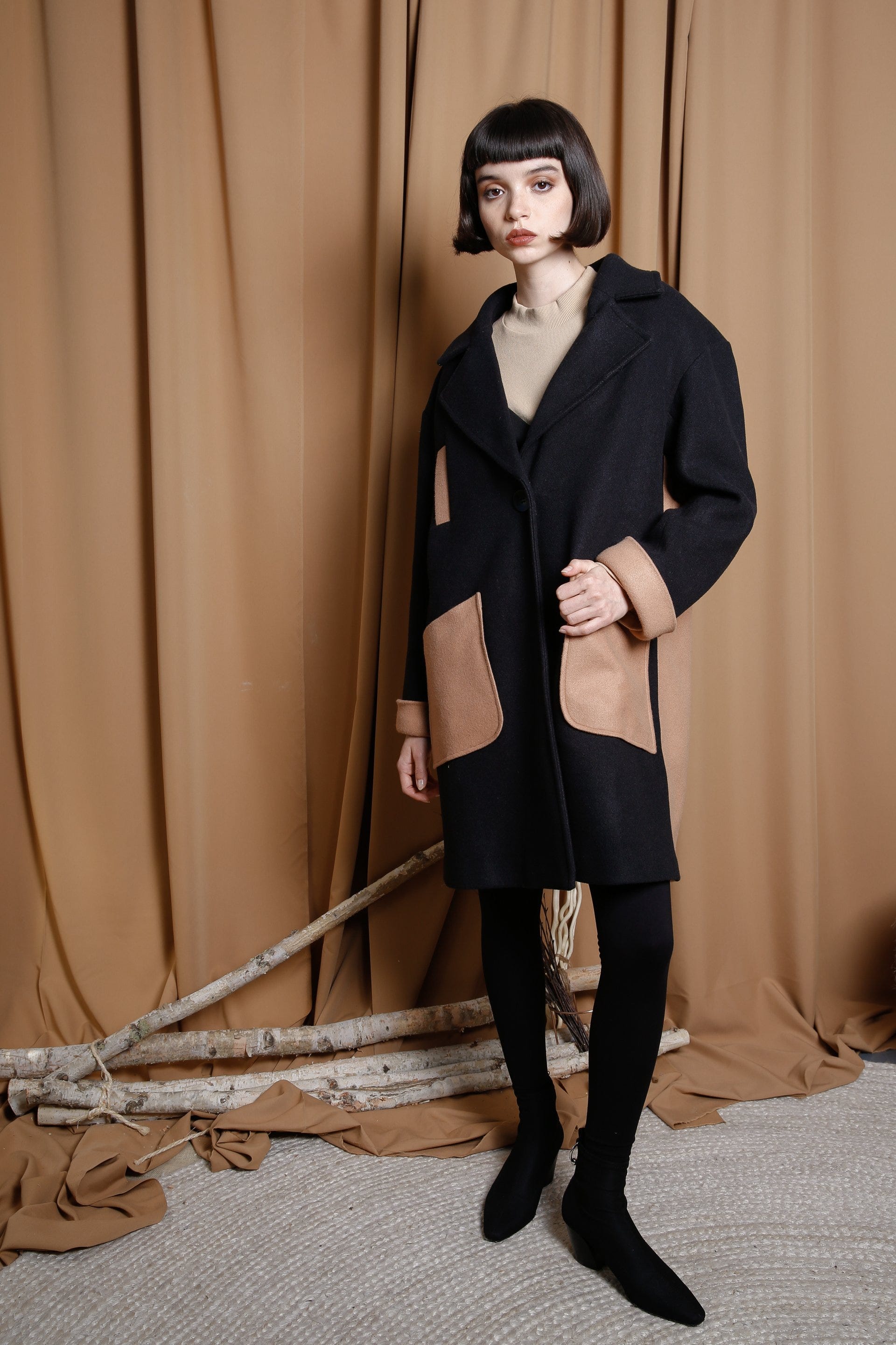 petite studio coat