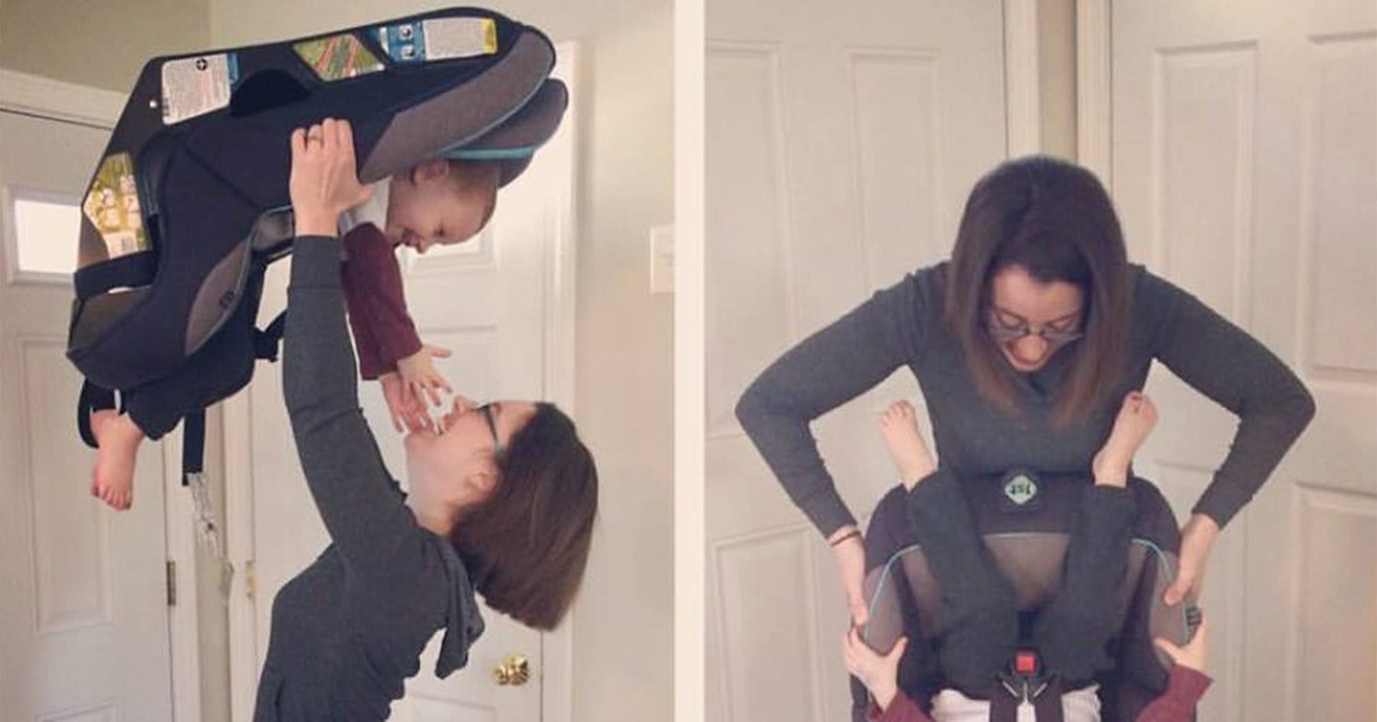 Mom Facebook Post Turn Carseat Upside Down Car Safety