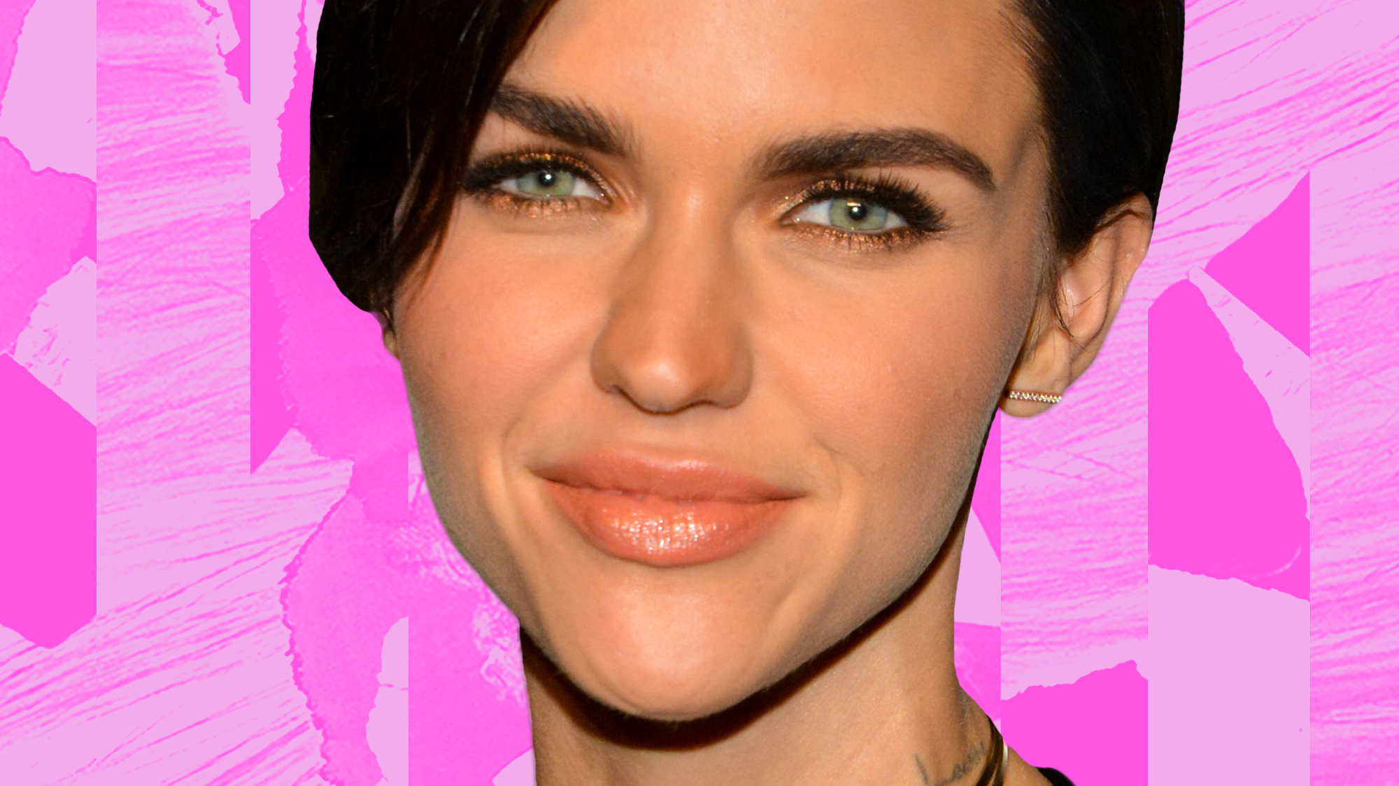 Ruby Rose Long Hair Throwback Picture