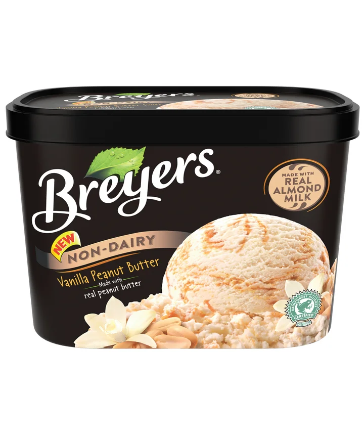 Breyers Frozen Dairy Dessert, Peach Qt Fruit Flavors, 44 OFF