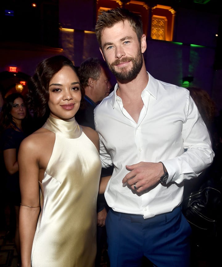 First Look Men In Black, Chris Hemsworth Tessa Thompson