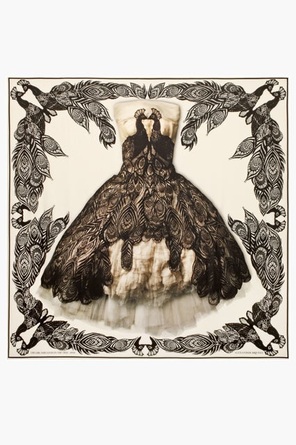 Alexander McQueen Savage Beauty Exhibit Silk Scarves