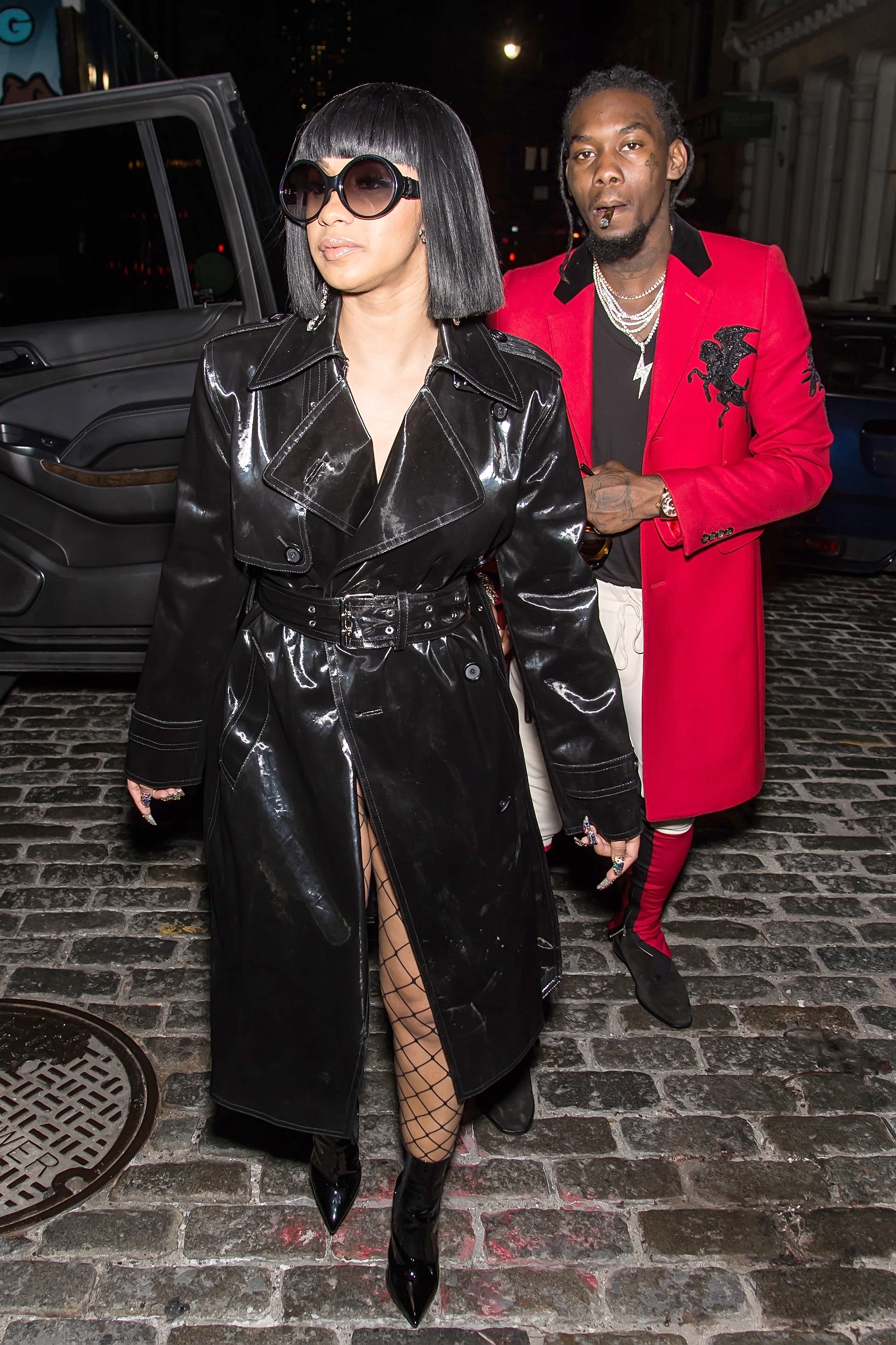 Cardi B Street Style Fashion Trends Black Velvet