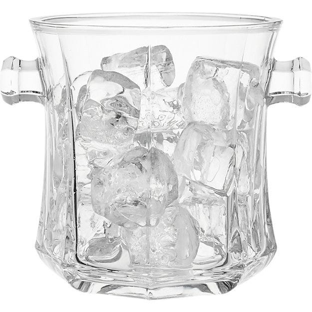 CB2 + Ace Glass Ice Bucket