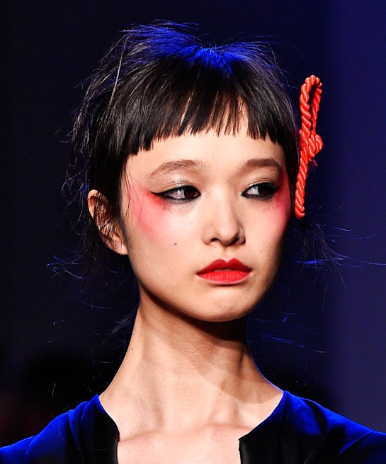 Paint Splatter Makeup NYFW Fashion Show Pictures