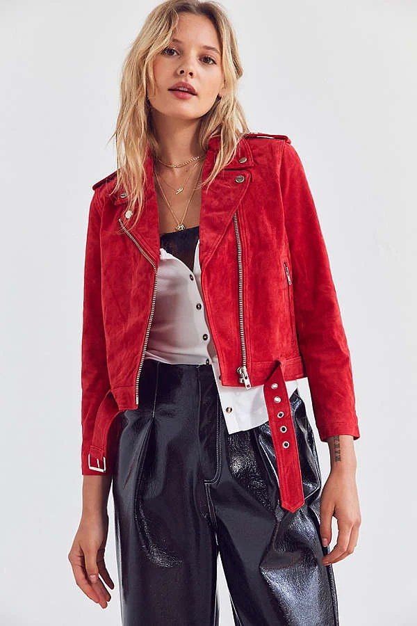ジャケット・アウター Chenier feminine suede jacket Sherpa Moto Jacket – Marine Layer