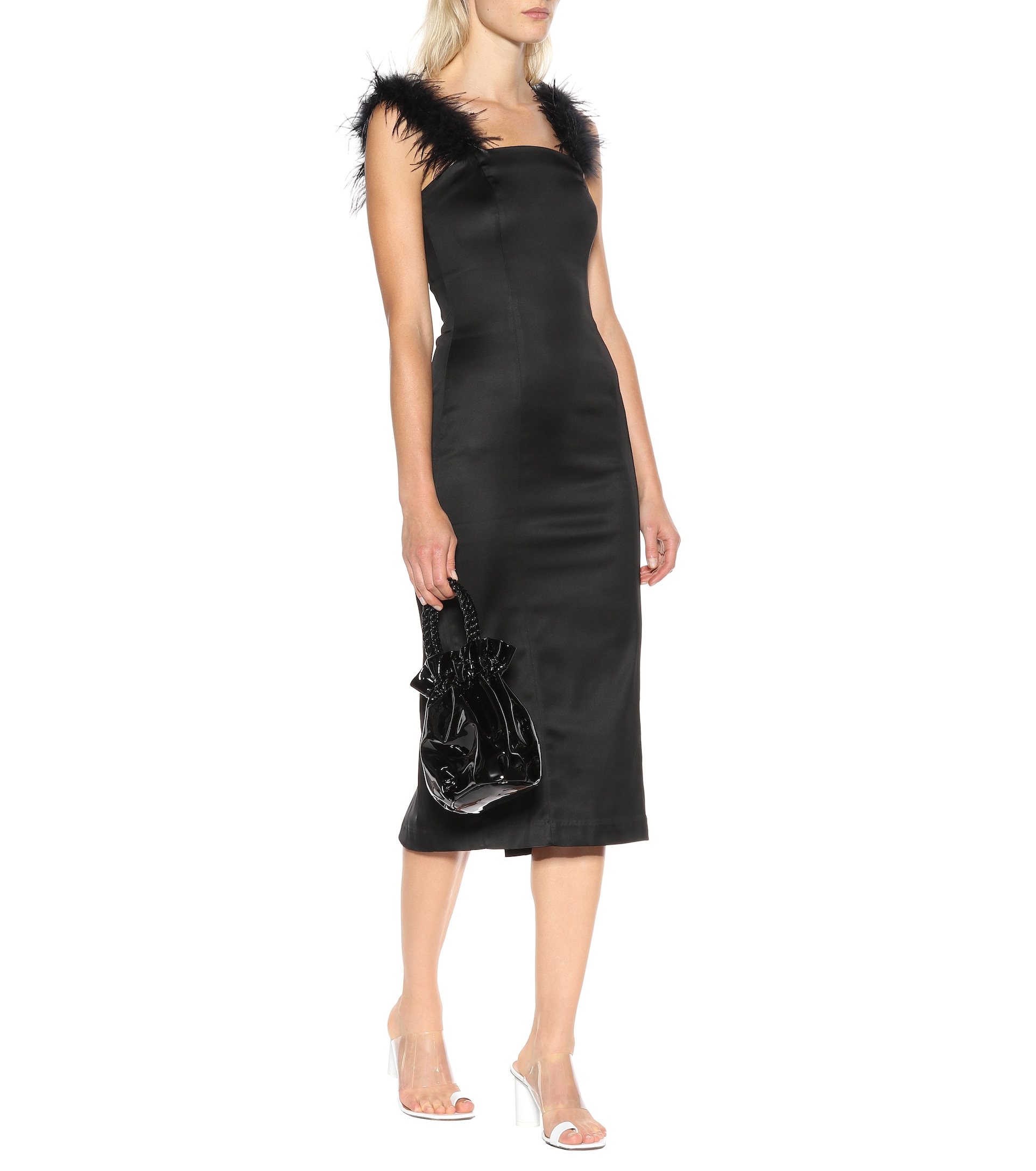 staud romy dress Sleeveless Maxi Shirtdress (Women) The Staud Romy Dress is a shirt dress Staud + Romy Feather-Trimmed Midi