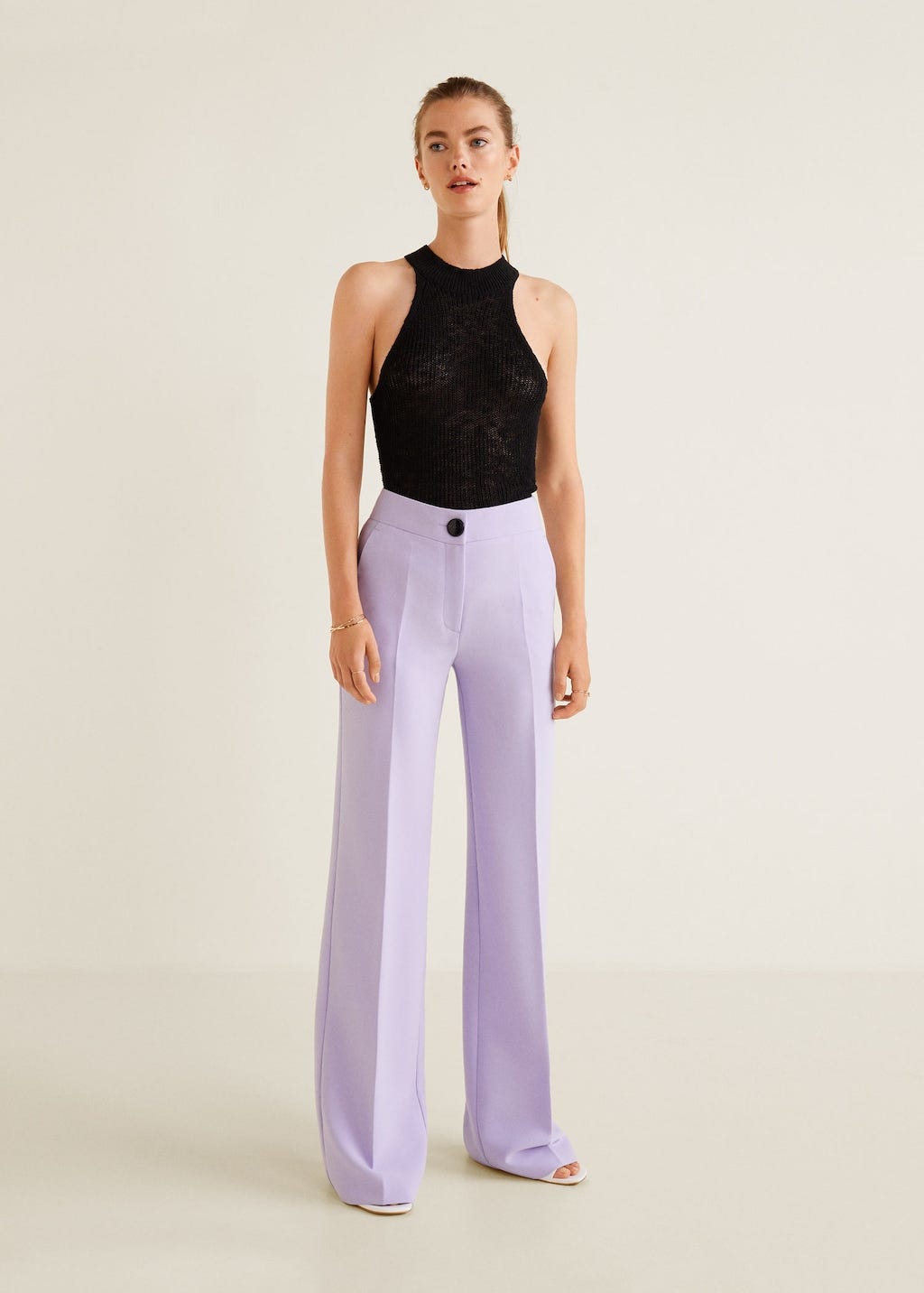 High-Waisted Palazzo Trousers – Timeless Elegance by Italy Moda