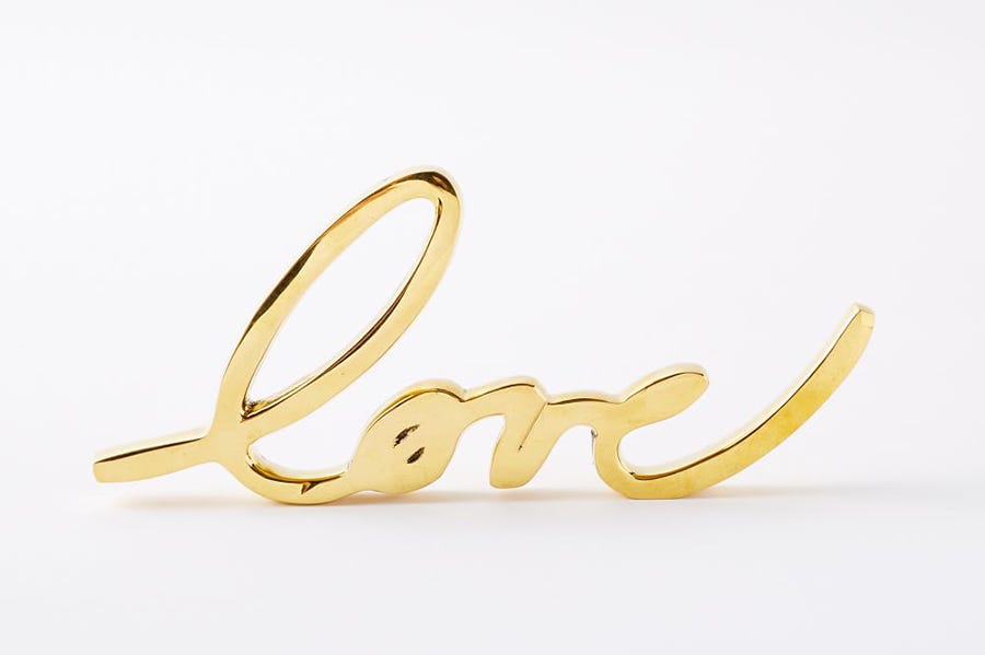West Elm + Brass Love Object