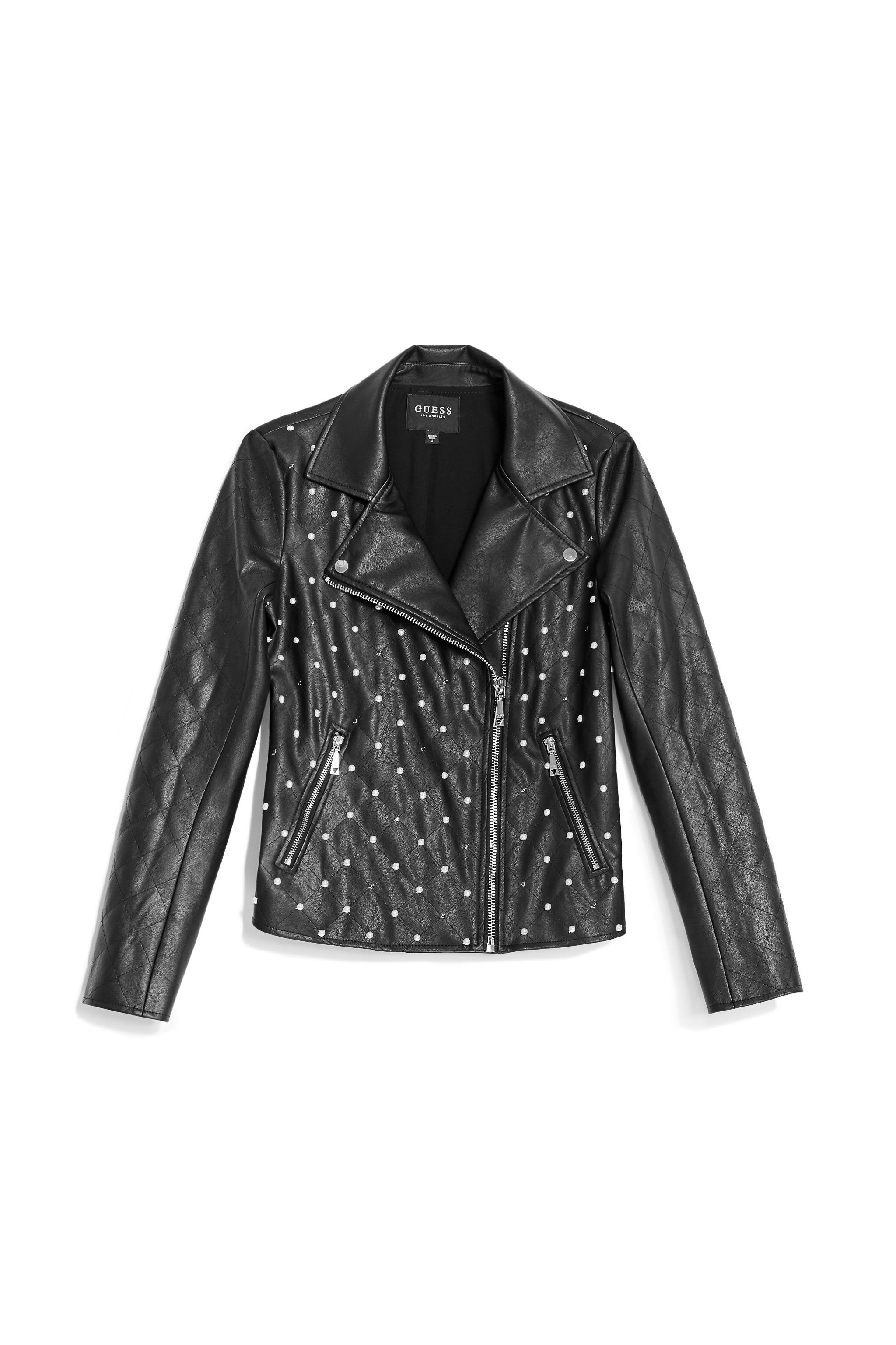 GUESS + Rocky Embellished Moto Jacket