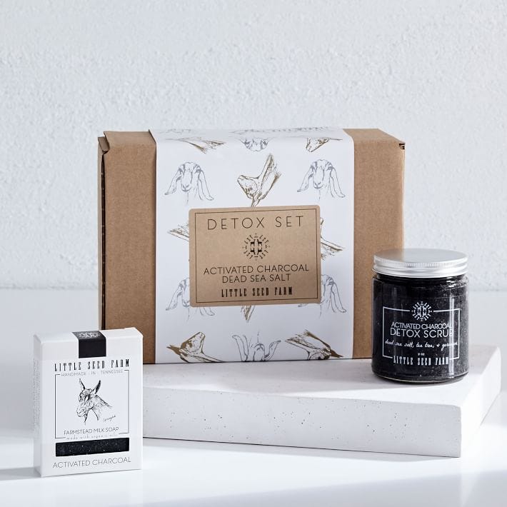 West Elm + West Elm Little Seed Farm Activated Charcoal Gift Set