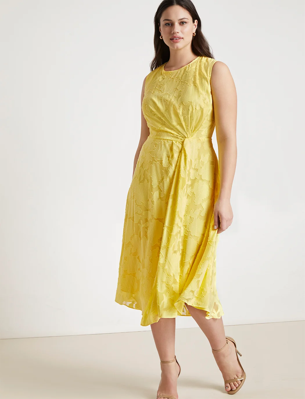 Jason Wu x Eloquii + Pleated Detail Midi Dress