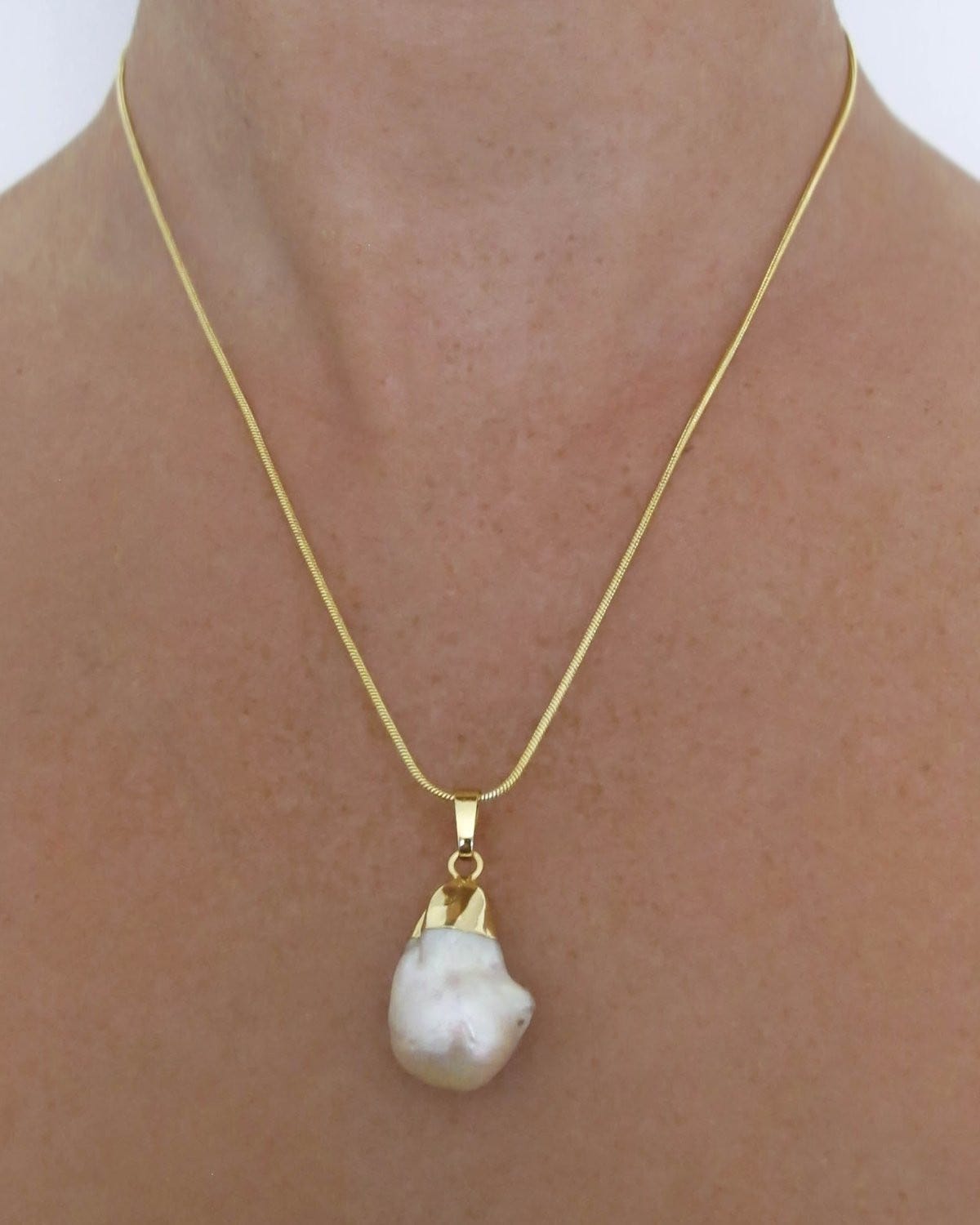 THTY Studios + Gold Dipped Pearl Necklace