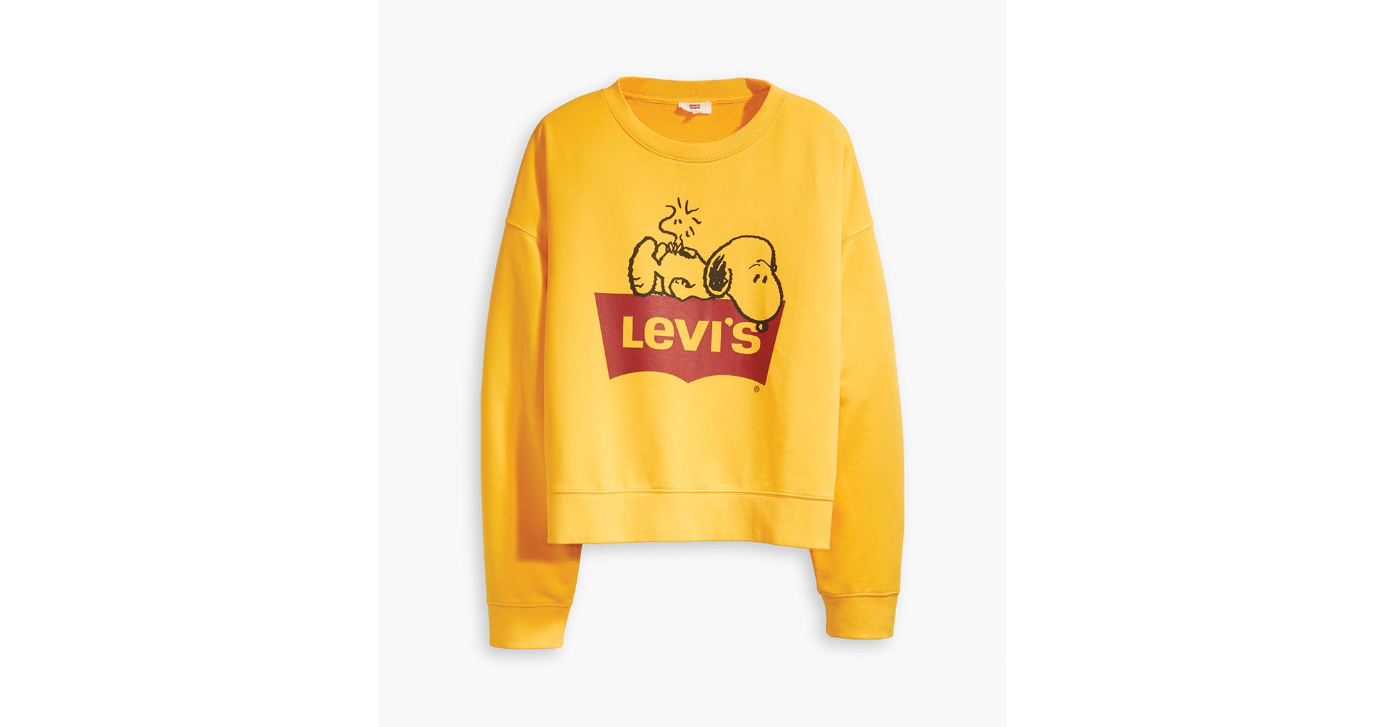 Yellow Levi's Snoopy Damen Pullover Levis Snoopy Jacket