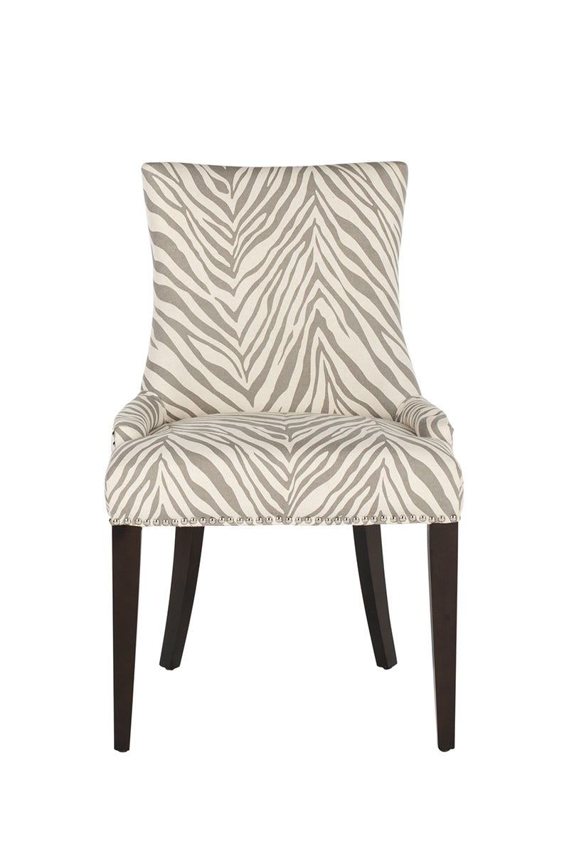 Safavieh Becca Dining Chair Grey Zebra Becca Dining Chair Grey Zebra