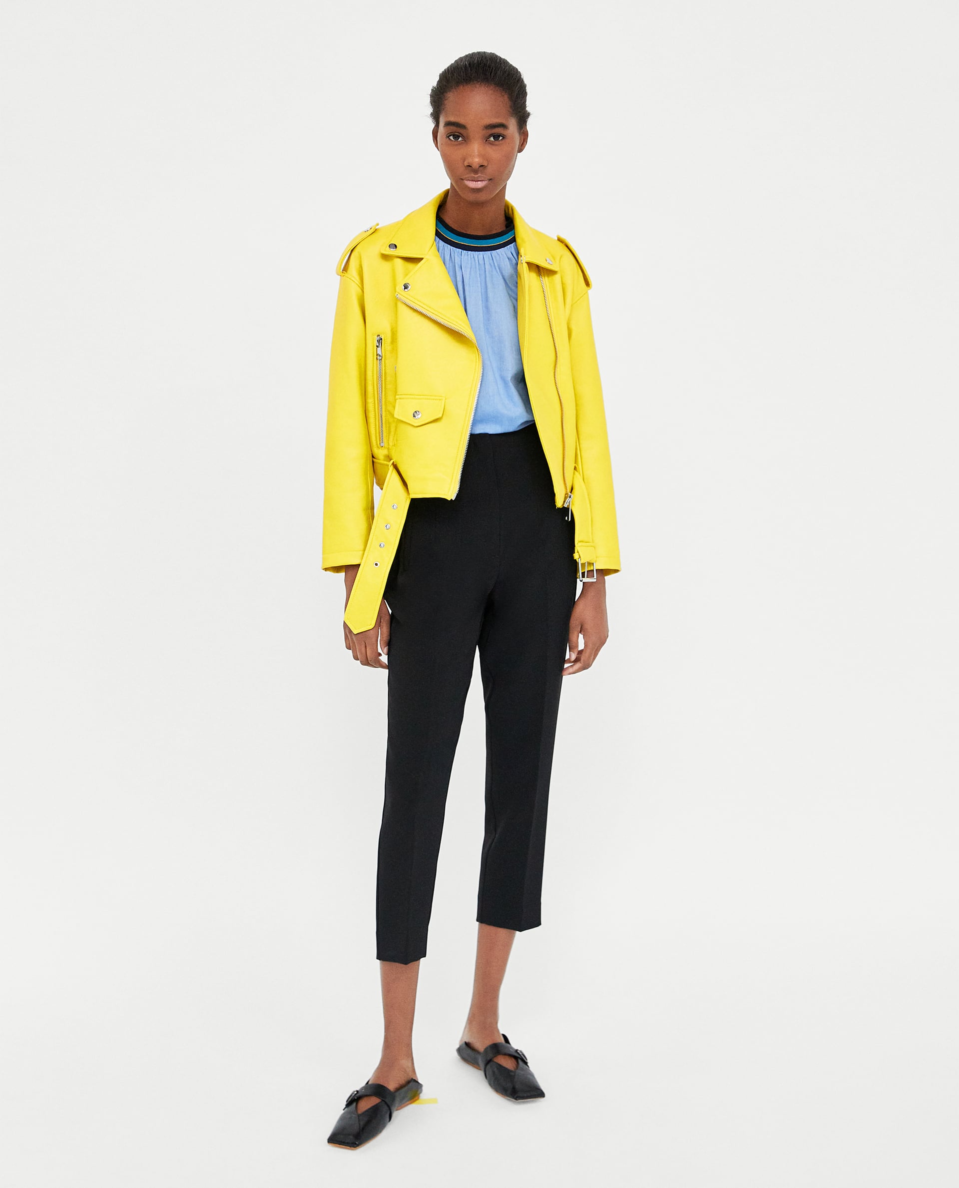 Zara Faux Leather Biker Jacket Faux Leather Biker Jacket