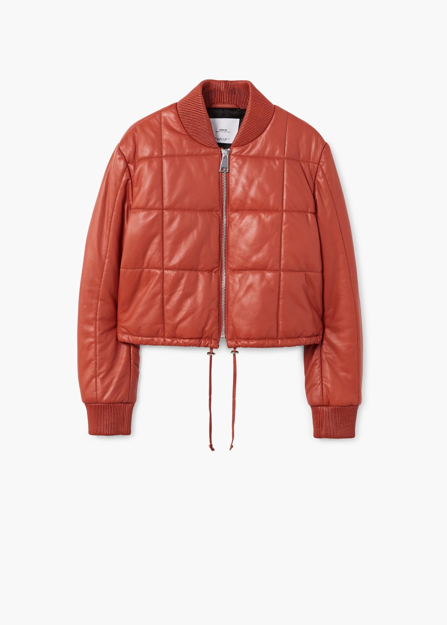 Mango Quilted Leather Jacket Quilted Leather Jacket
