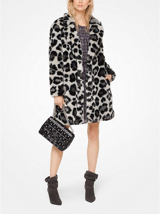 MICHAEL Michael Kors + Leopard Faux-fur 