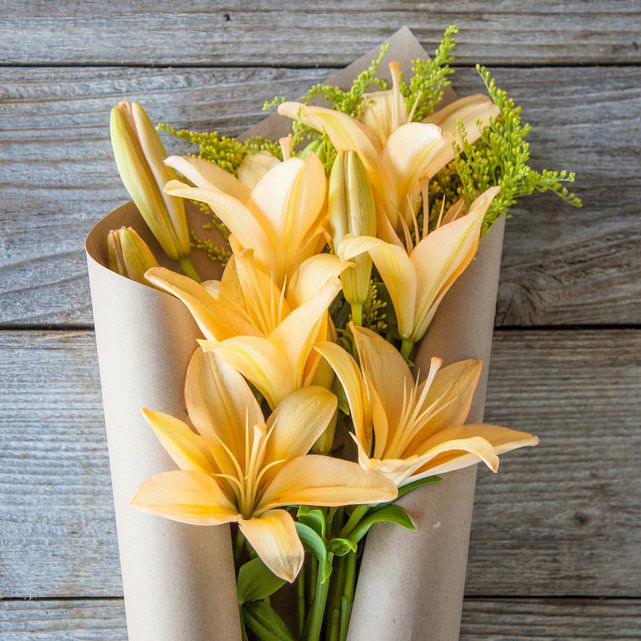 The Bouqs + Gold Rush Asiatic Lilies Bouquet