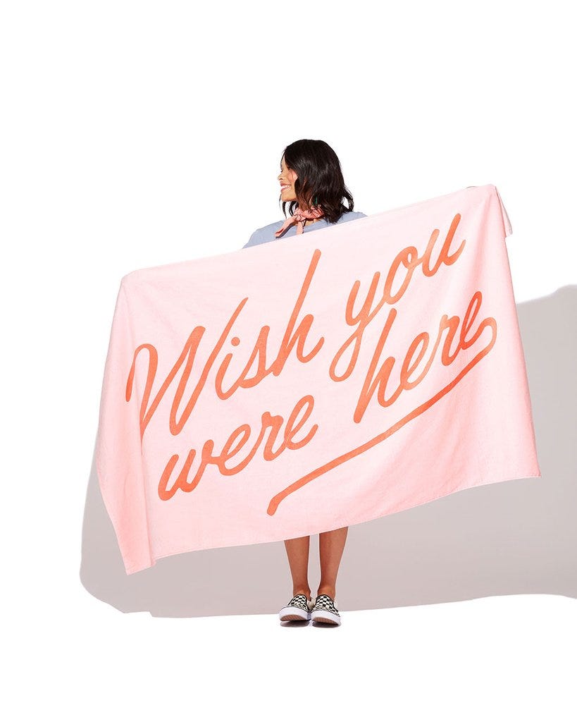 ban.do + Giant Towel – Wish You Were Here