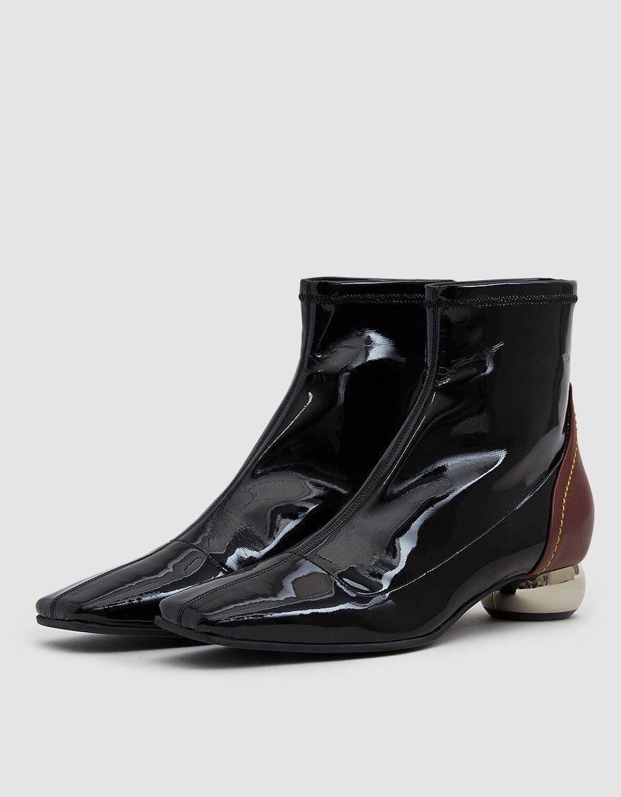 Ellery + Chelsea Stretch Patent Boot
