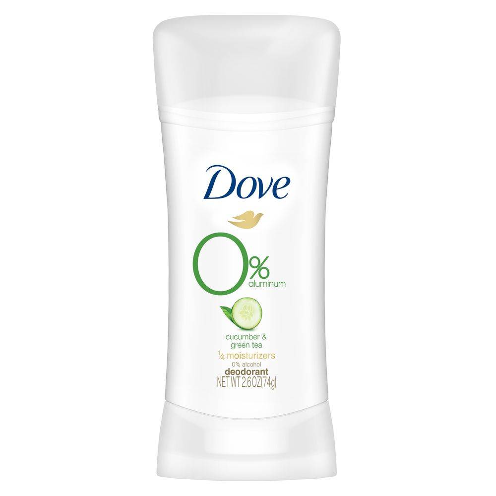 Dove + Zero Aluminum Cucumber & Green Tea Deodorant