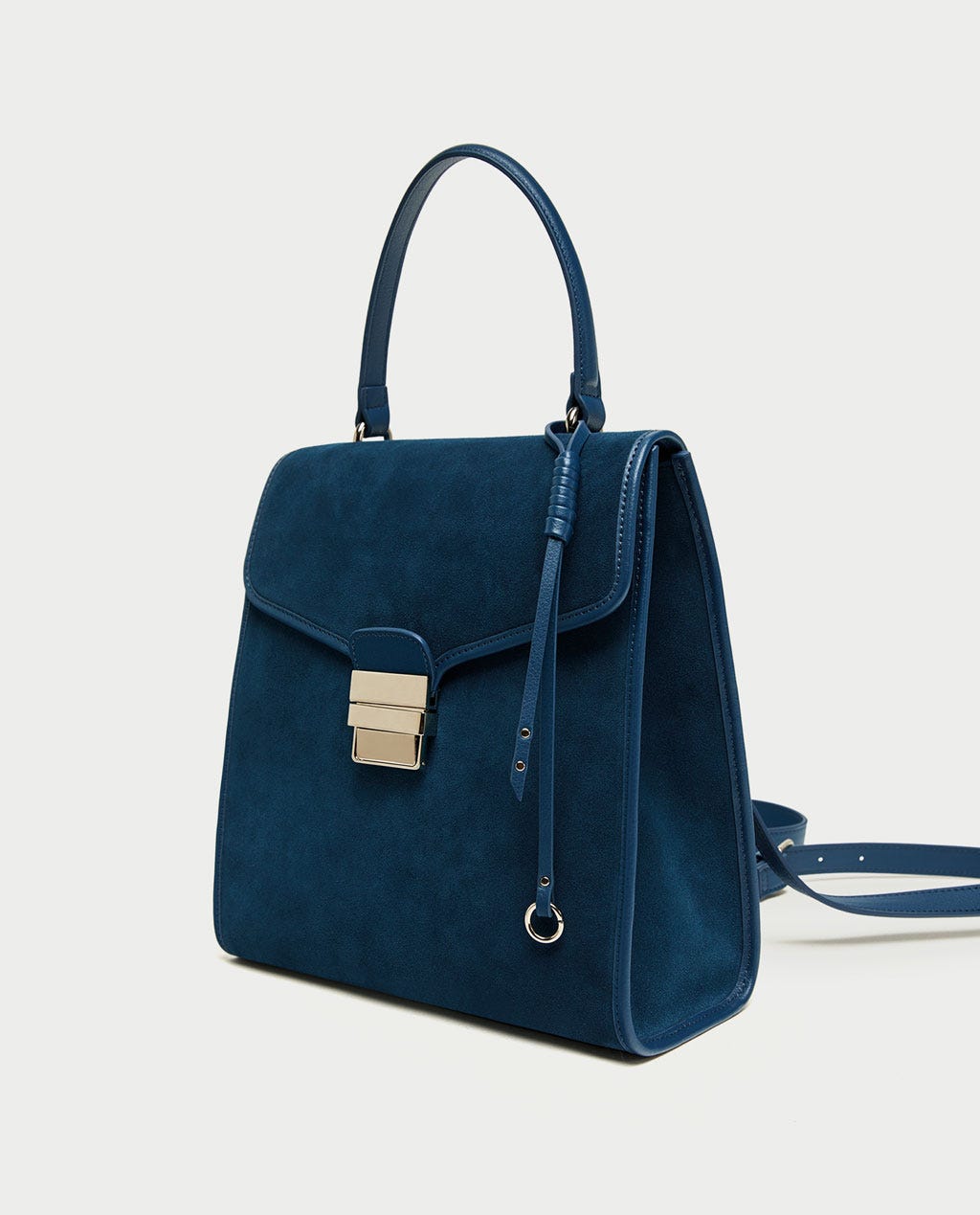 Zara + Convertible Split Suede Backpack