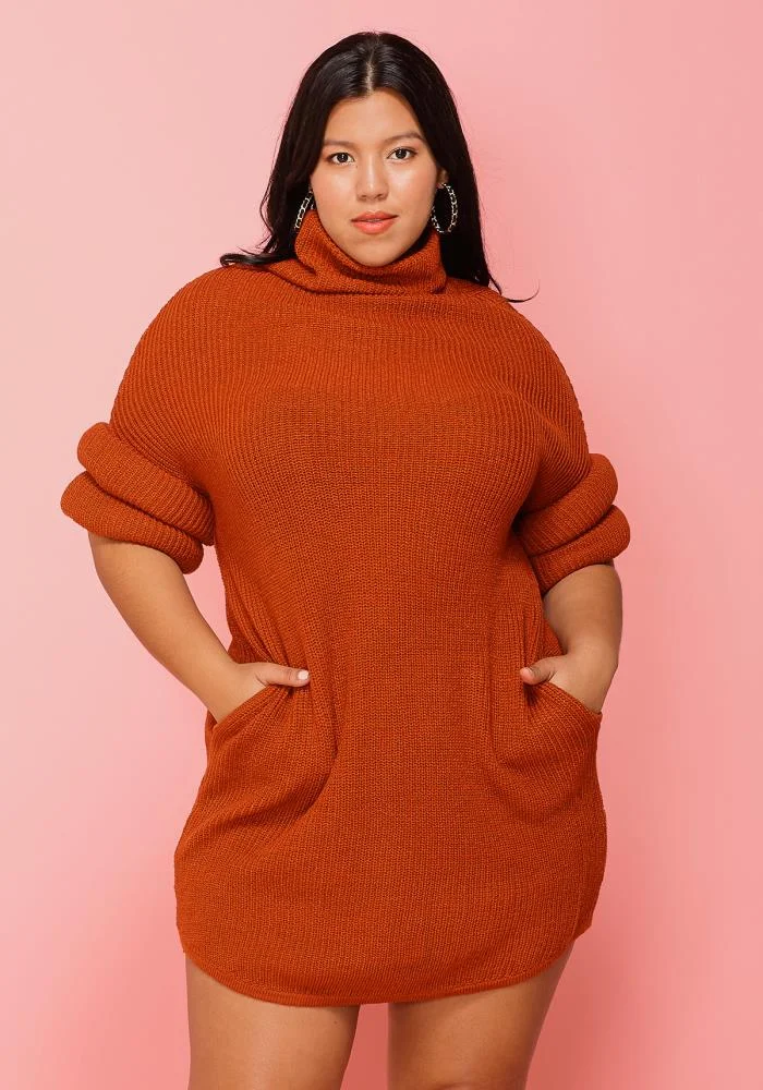 open lace back dress Heavy Drama Sweater Dress – Pressedatl.com