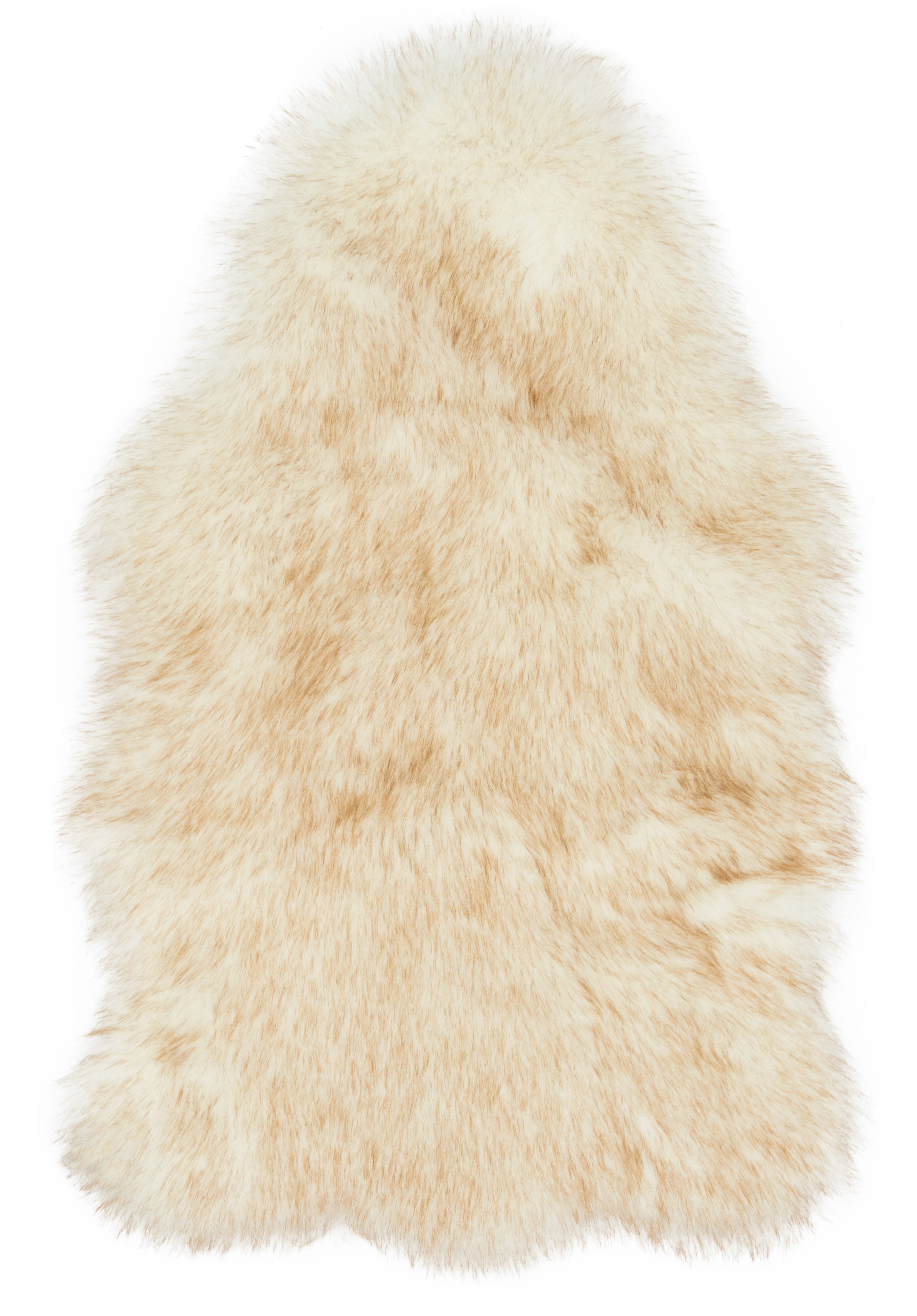 Lulu & + Felice Faux Sheepskin Rug, Cream