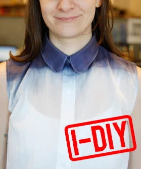 how to dye a dress shirt Do-it-yourself: Ombre dip-dye shirt