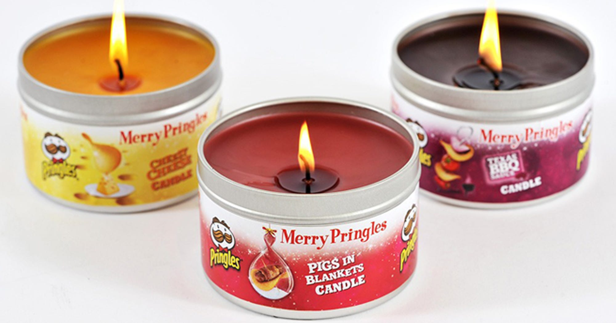 Pringles Scented Holiday Candles Pigs In Blankets