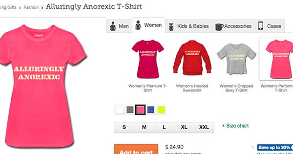 Pro-Ana T-Shirts - Beautifully Bulimic Spreadshirt