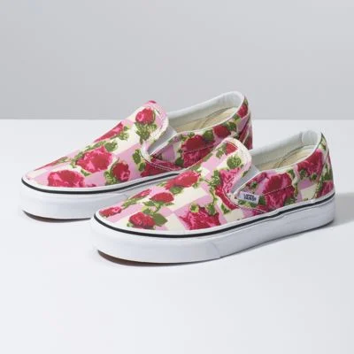 vans floral slip on