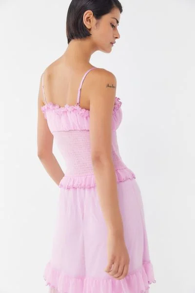 Urban Outfitters + Tampa Gauze Tiered Ruffle Maxi Dress Urban Outfitters + Tampa Gauze Tiered Ruffle Maxi Dress