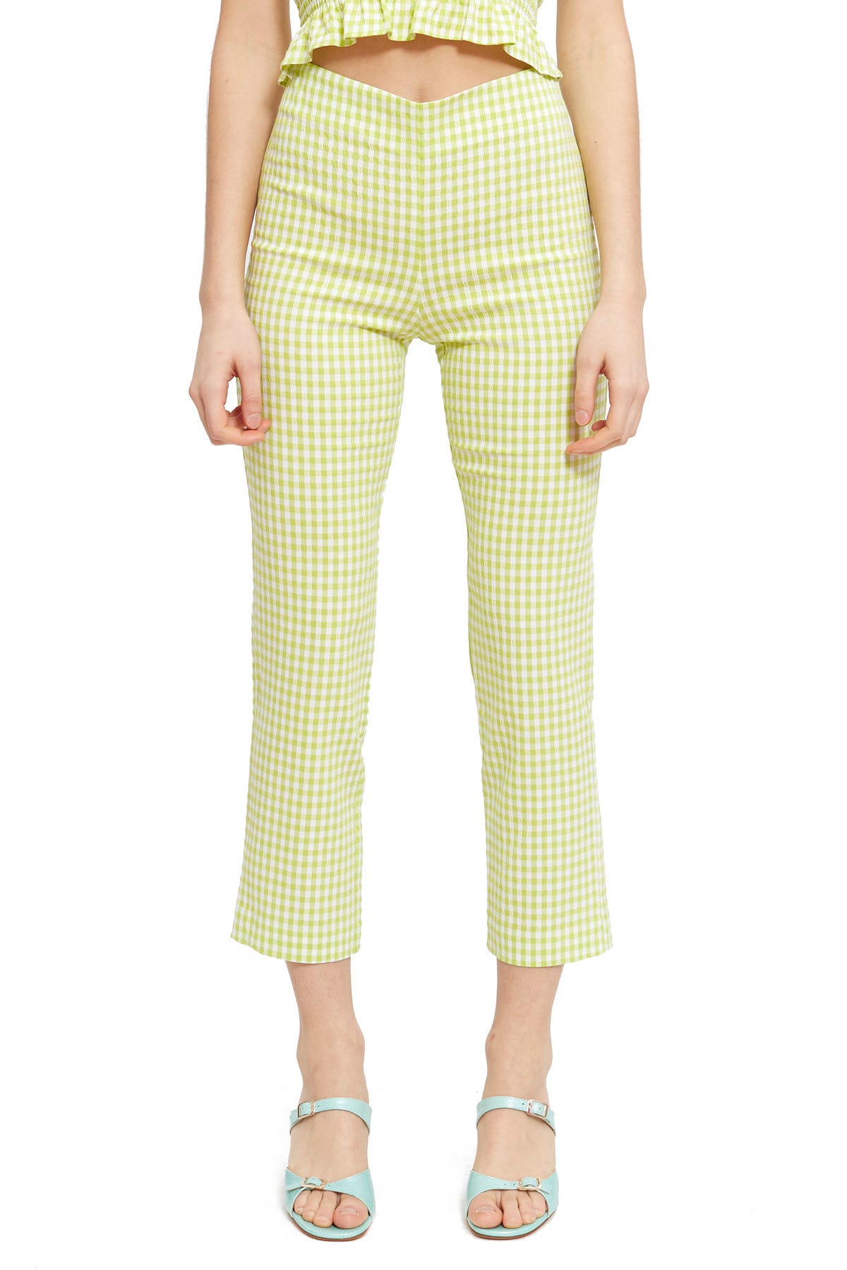 Callipygian + Seersucker Gingham Narrow Pant
