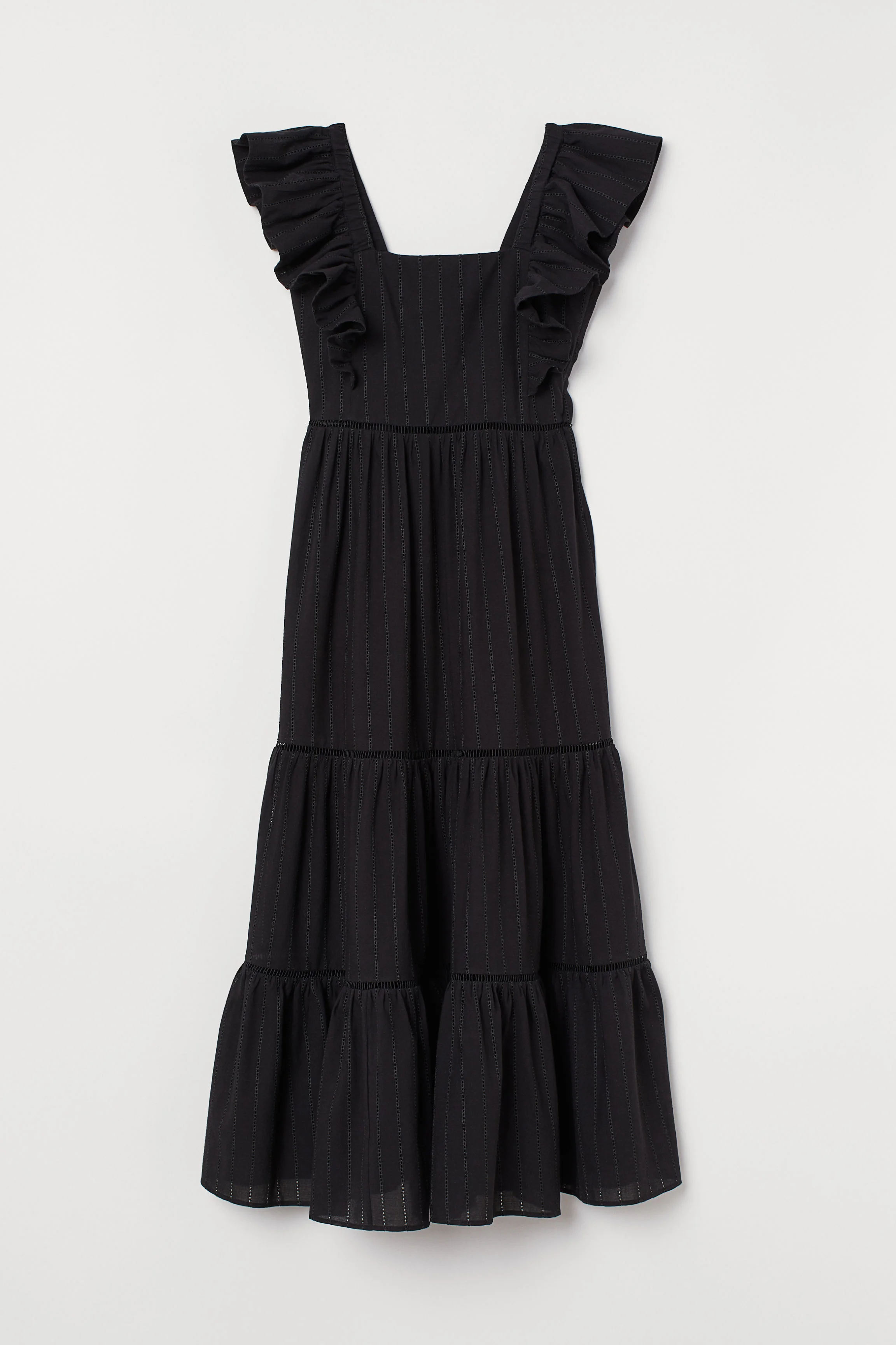 H&amp;M + Long Dress with Lace Details