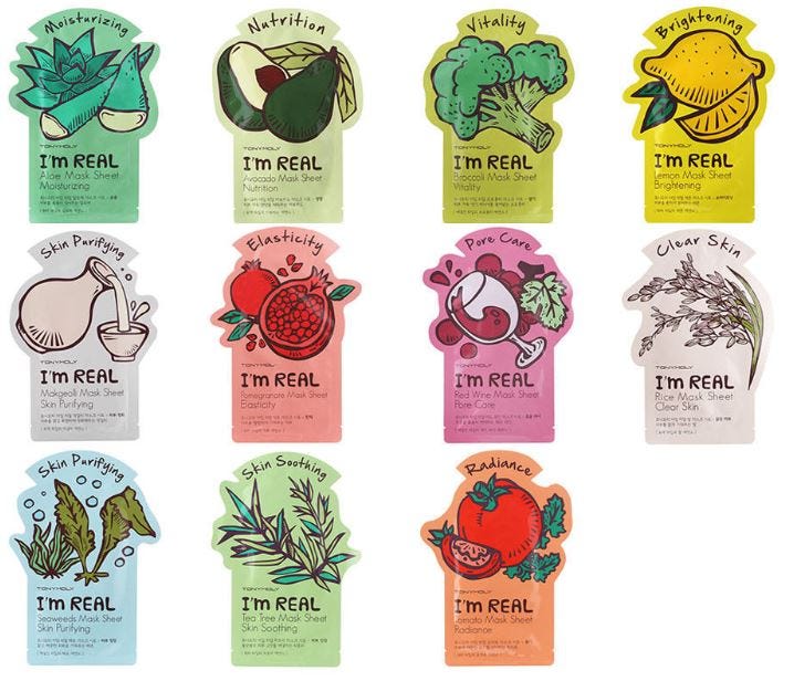 Tony Moly + I’m Real Face Mask Sheet Pack (11)