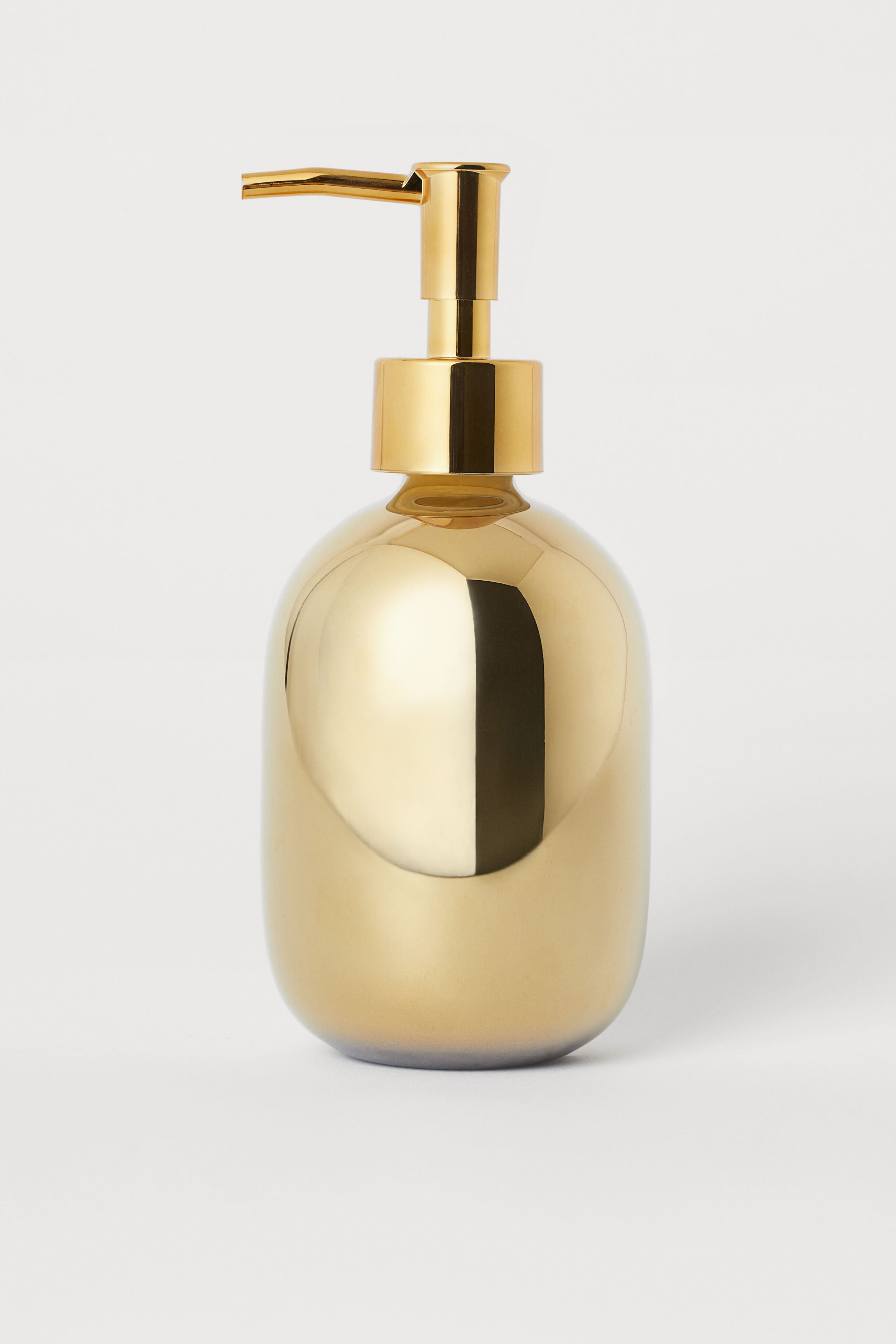 H&M + Gold Glass Soap Dispenser