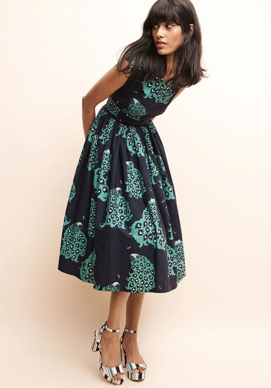 ModCloth + Fabulous Fit and Flare Dress with Pockets ModCloth + Fabulous Fit and Flare Dress with Pockets