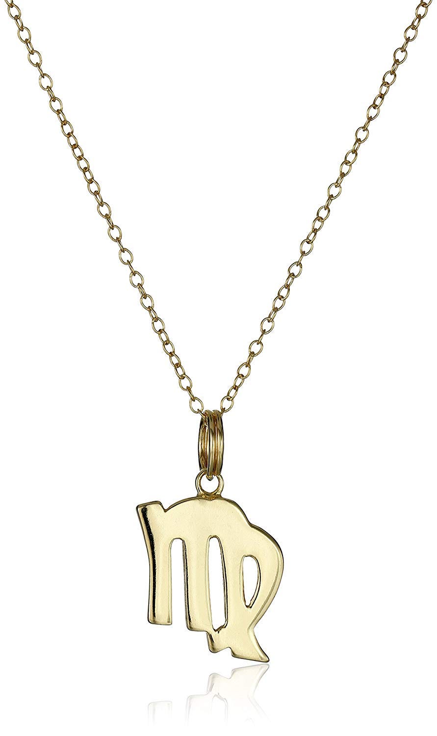 Amazon Collection + Sterling Silver Zodiac Pendant Necklace, 18″