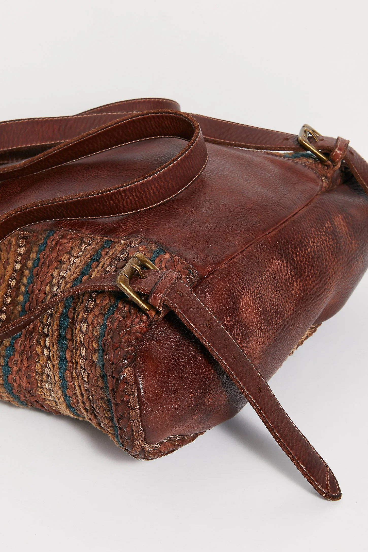 Free People X Yuma Woven Backpack Free People + Yuma Woven Leather Backpack main image 3
