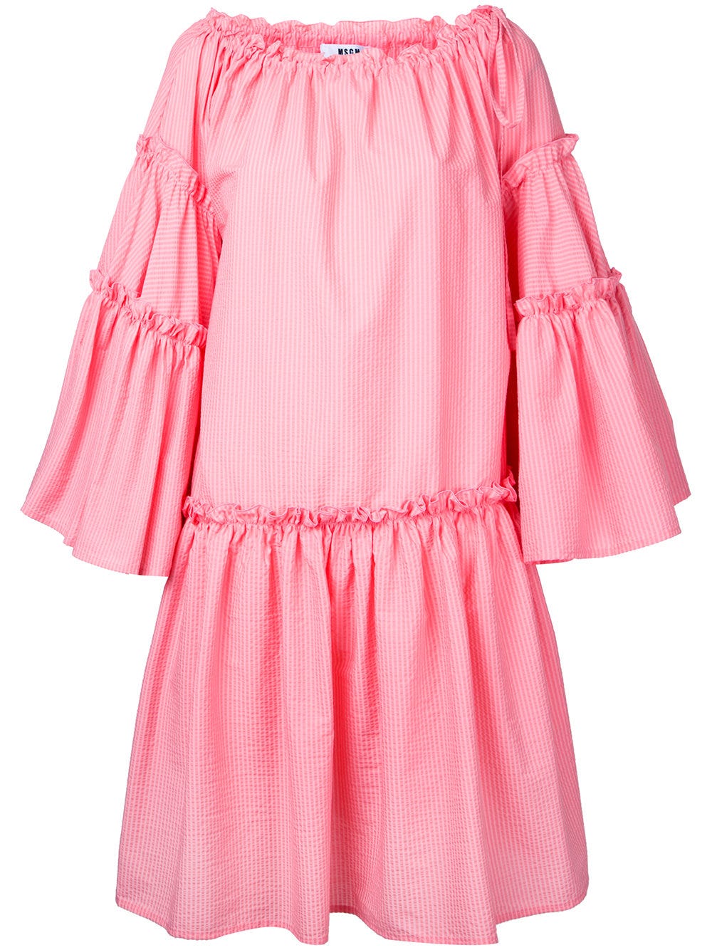 MSGM + flared ruffle trim dress