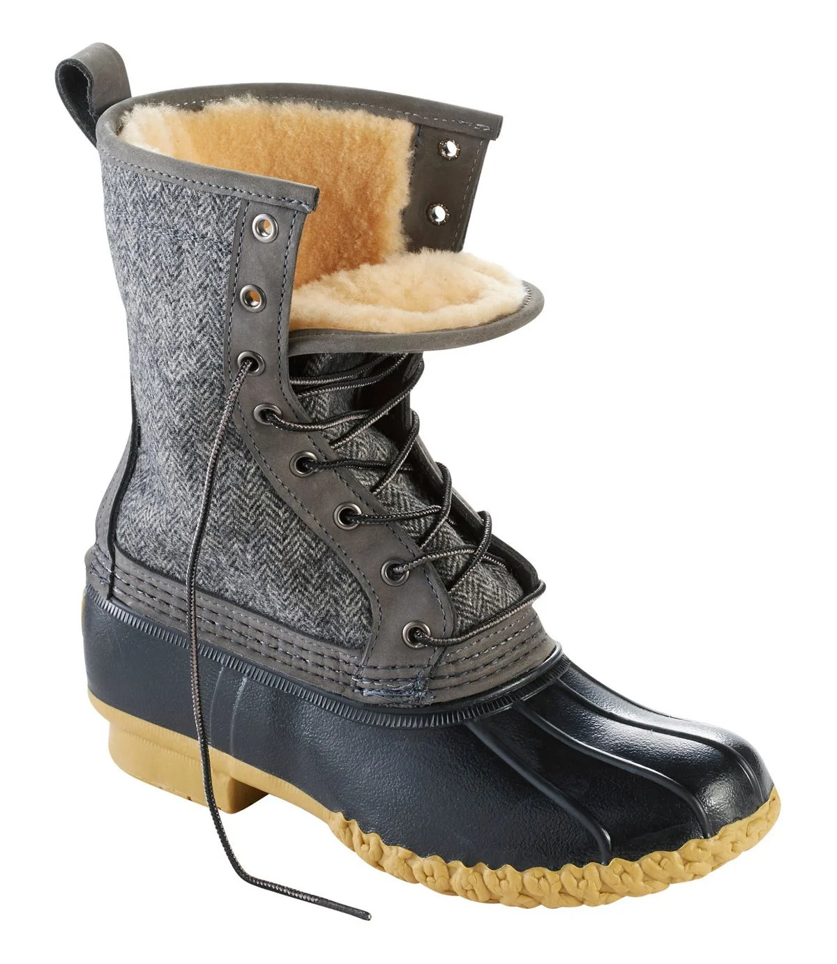 fur lined bean boots