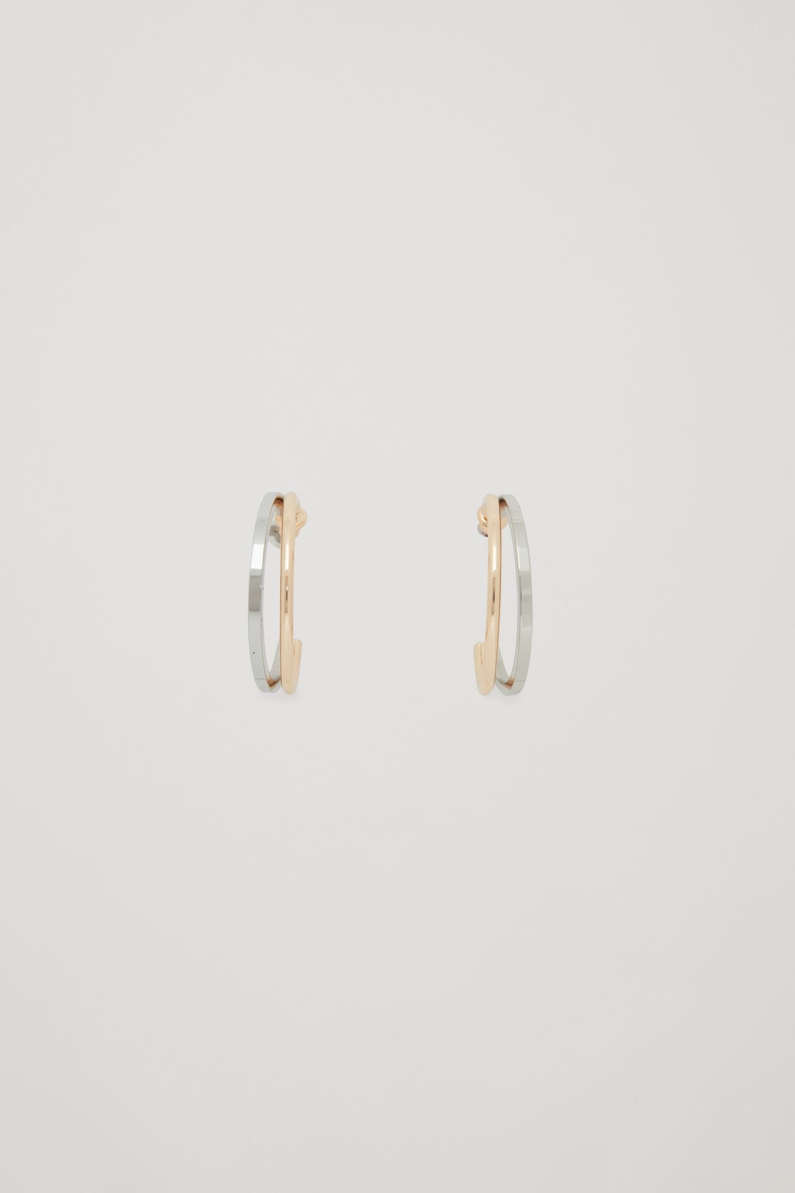Harmony Twist Two-Tone Hoops