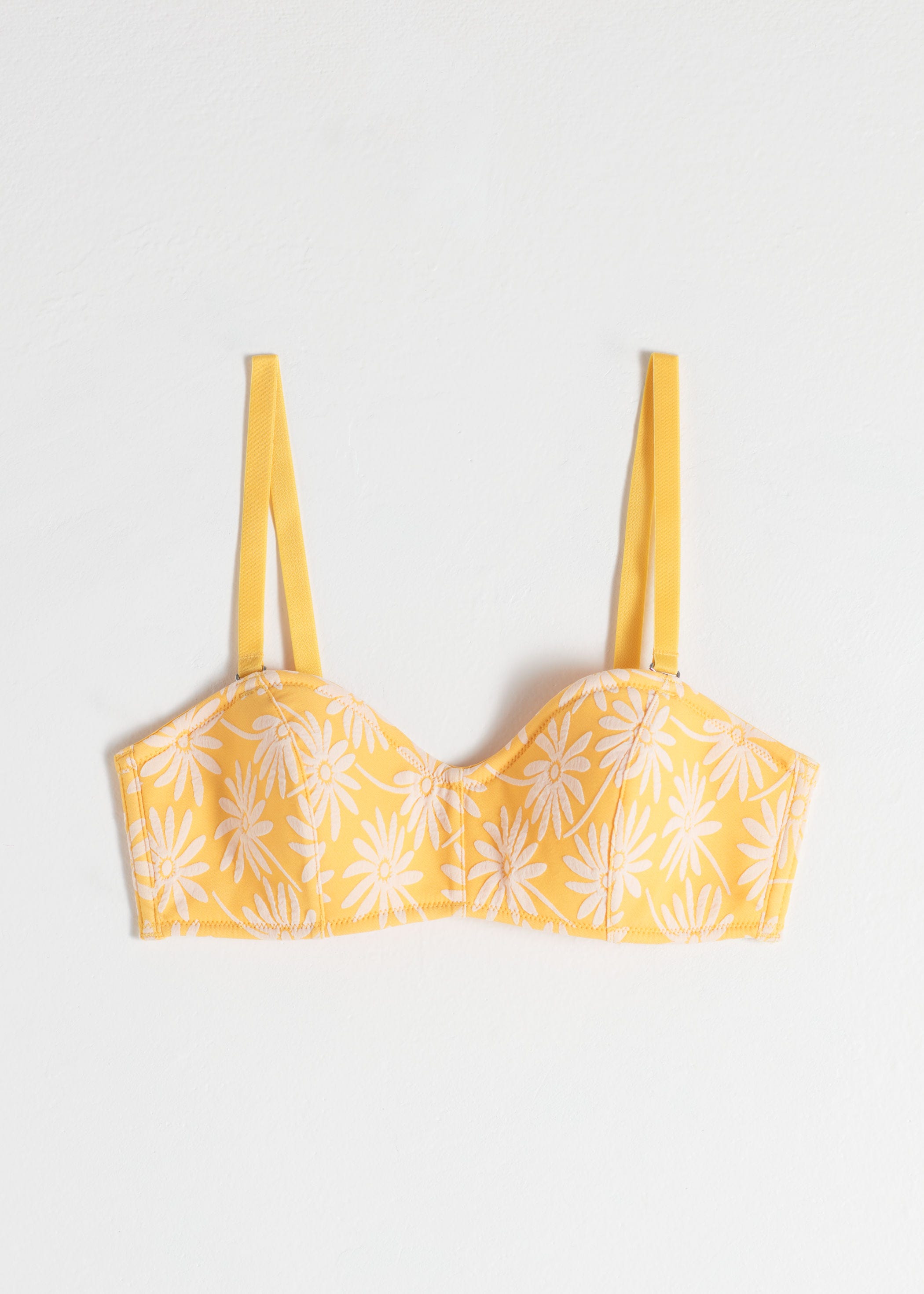 Maillot De Bain Bikini Victoria's Secret - Top Bandeau Avec Broderies Florales - Taille 34B/34C